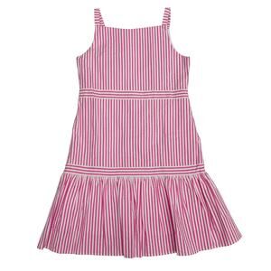 NWT Florence Eiseman Size 14 Seersucker Dress with Hem Ruffle